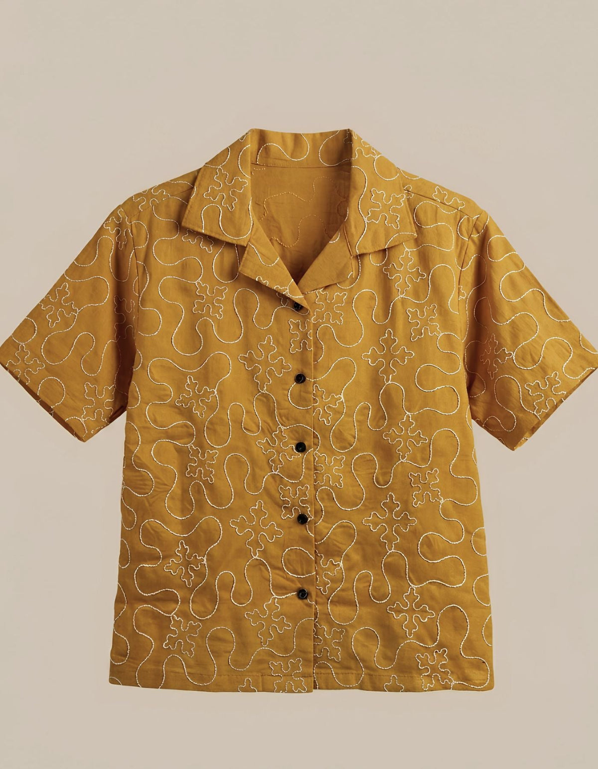 Aira Cropped Embroidered Shirt