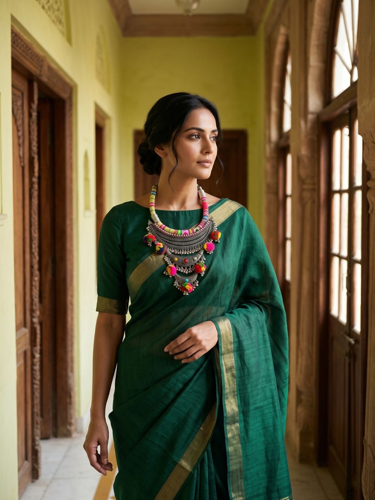 Aavira Tribal Cascade Necklace