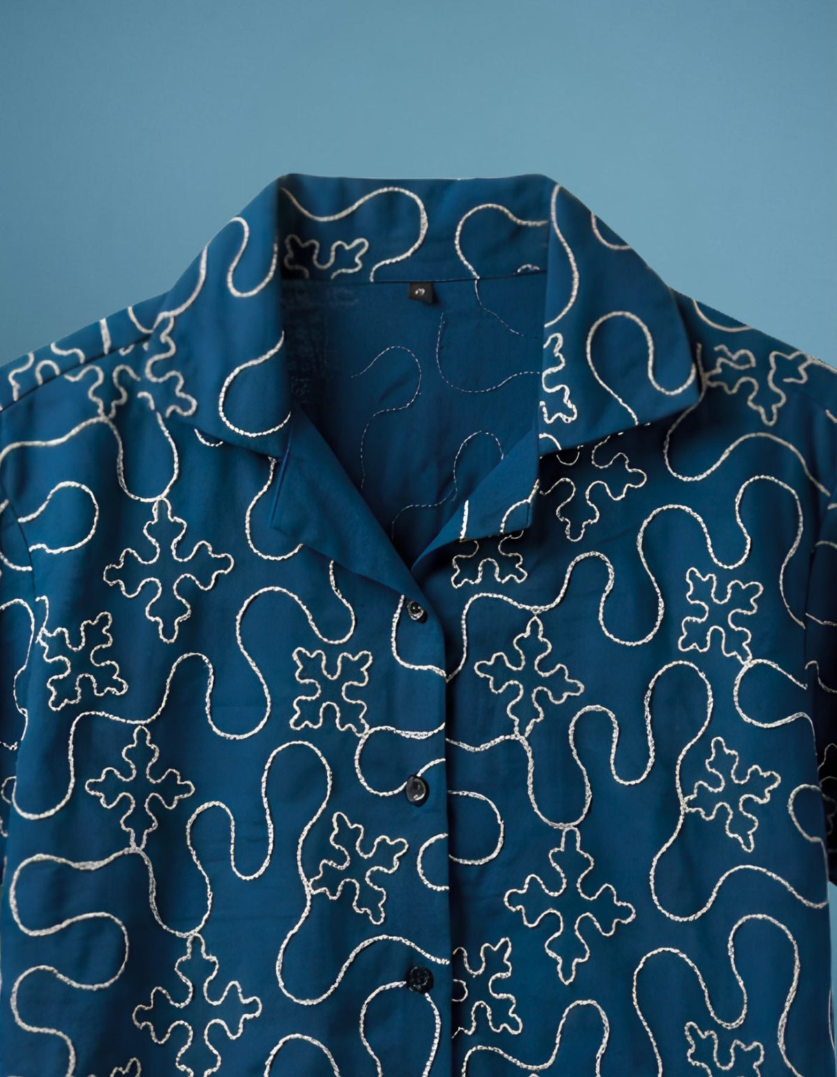 Mira Embroidered Cropped Shirt