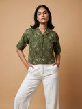 Mosselle Embroidered Shirt Cropped