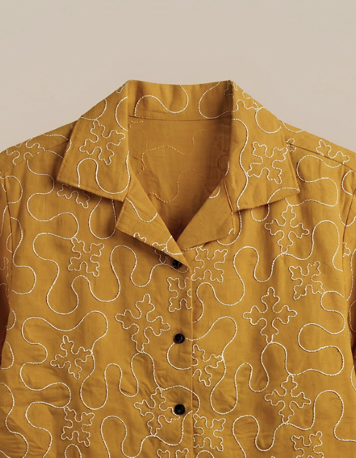 Aira Cropped Embroidered Shirt