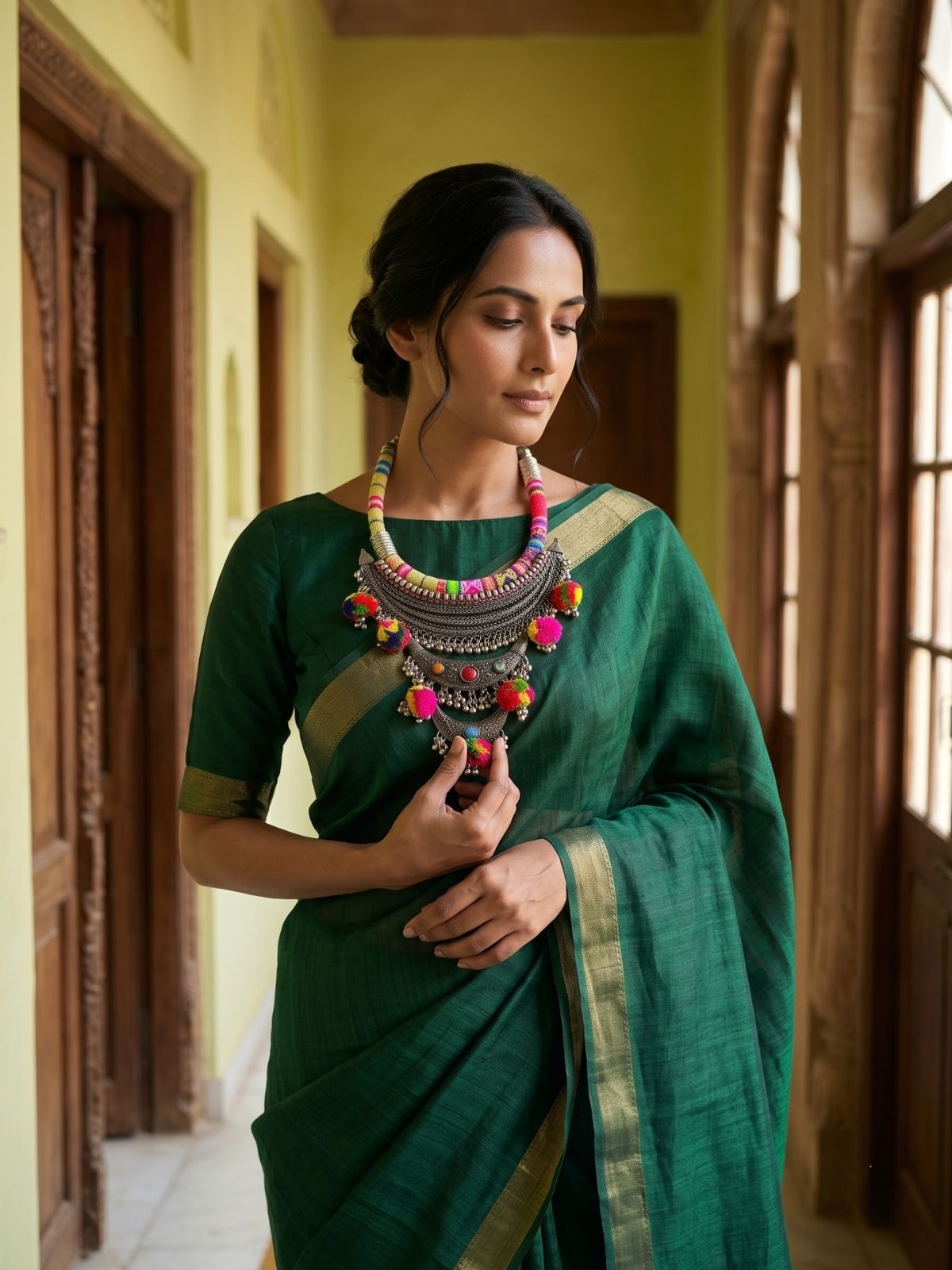 Aavira Tribal Cascade Necklace