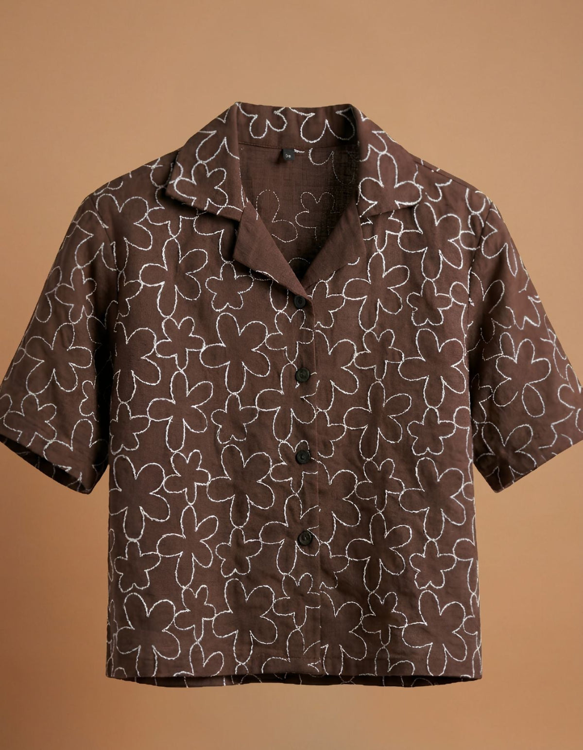 Sora Embroidered Cropped Shirt