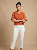 Riva Embroidered Cropped Shirt
