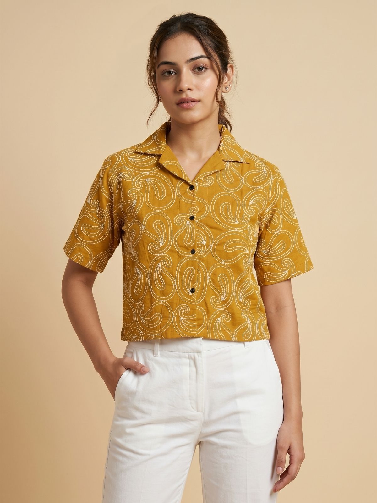 Mysa Cropped Shirt