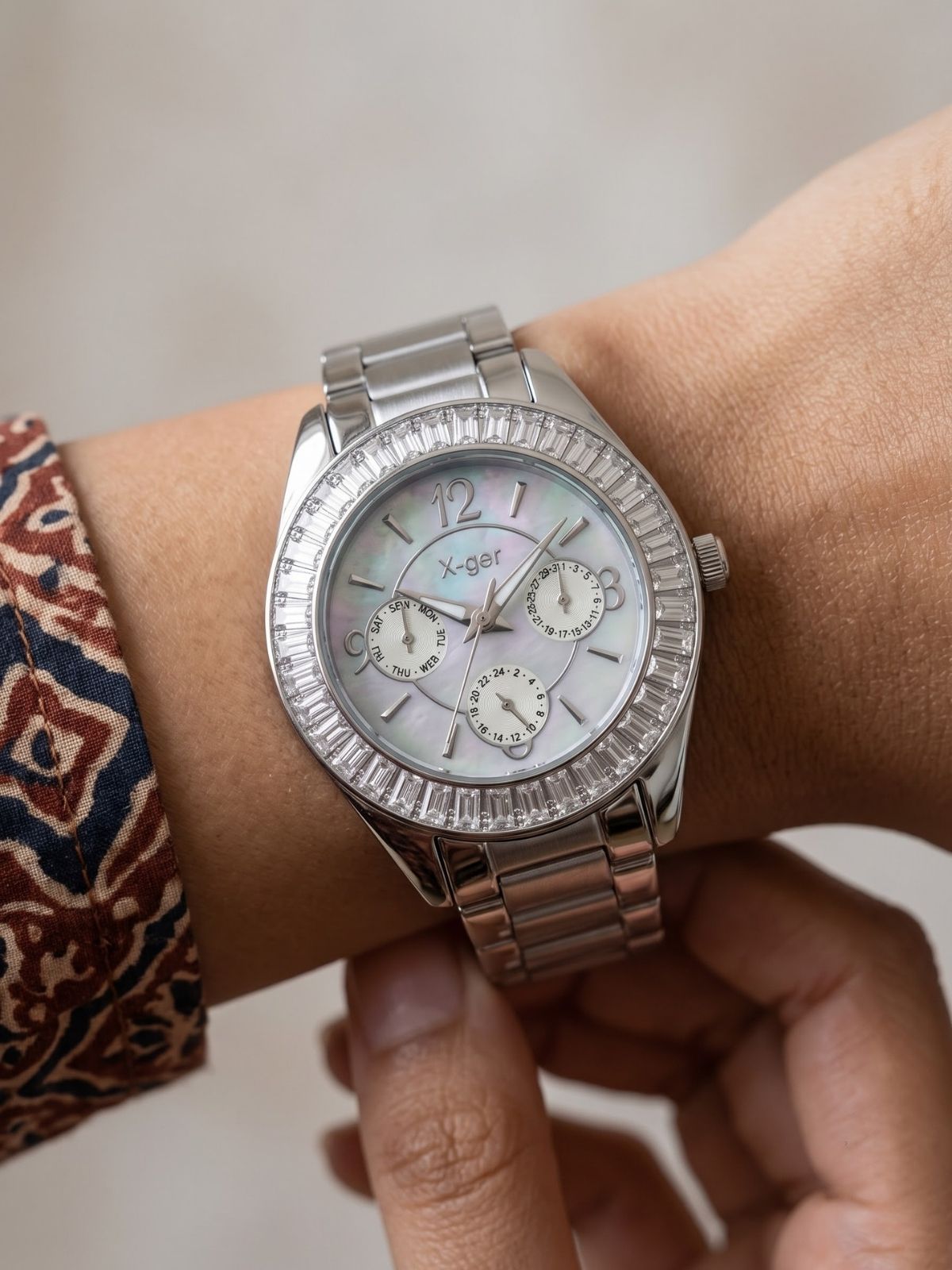 Seraphine Celeste Chronograph Watch