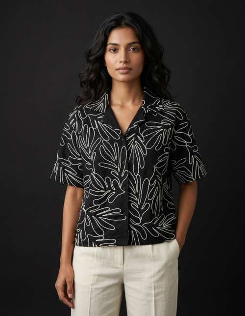 Veya Cropped Shirt
