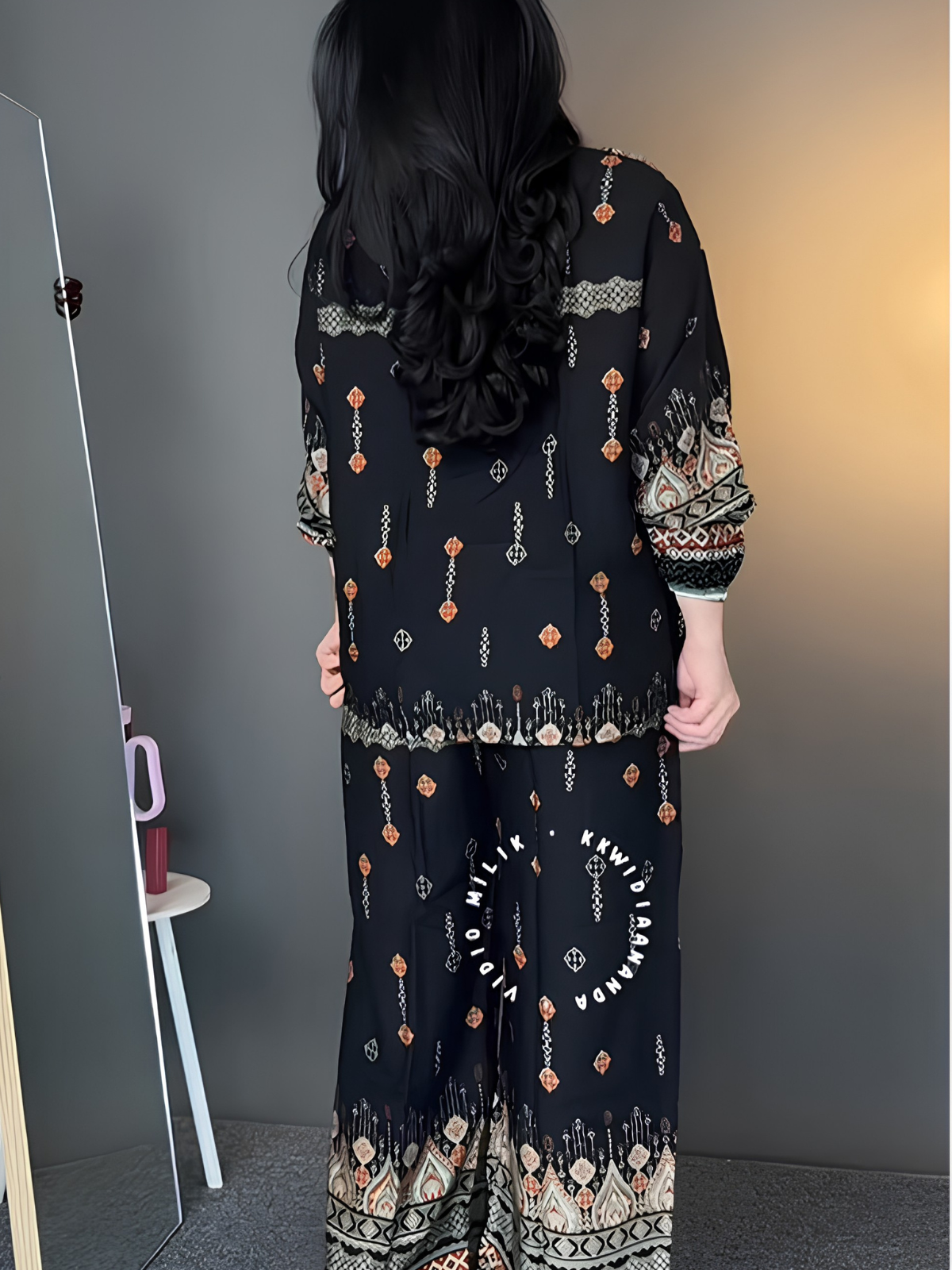 Zarevia Noir Printed Co-ord Set
