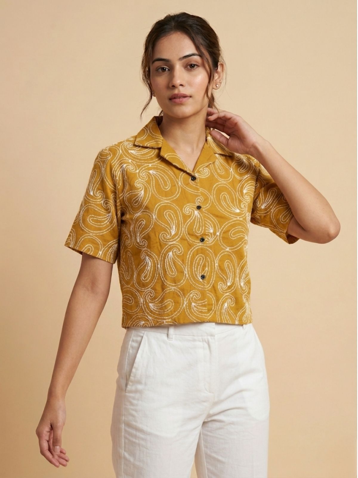 Mysa Cropped Shirt