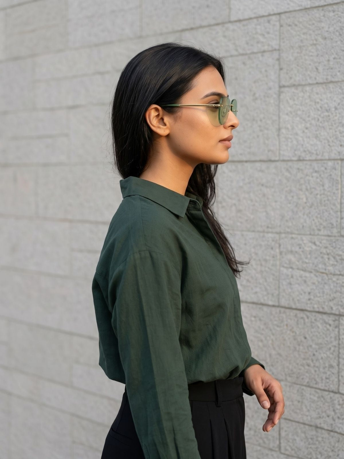 Elara Verde Sunglasses