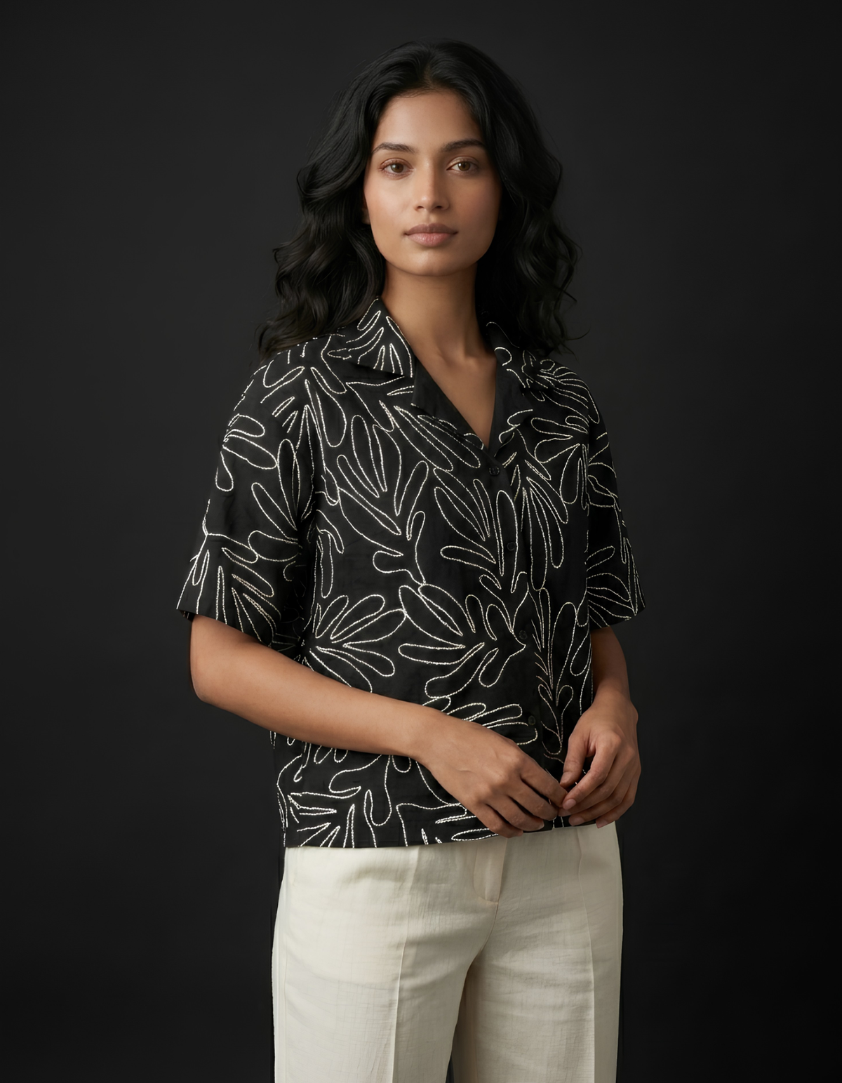 Veya Cropped Shirt