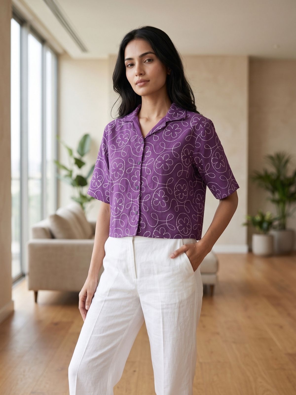 Ivara Cropped Shirt