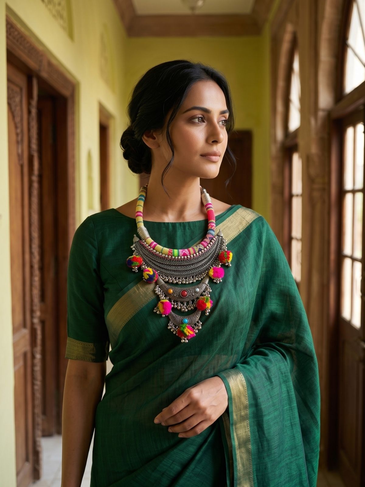 Aavira Tribal Cascade Necklace
