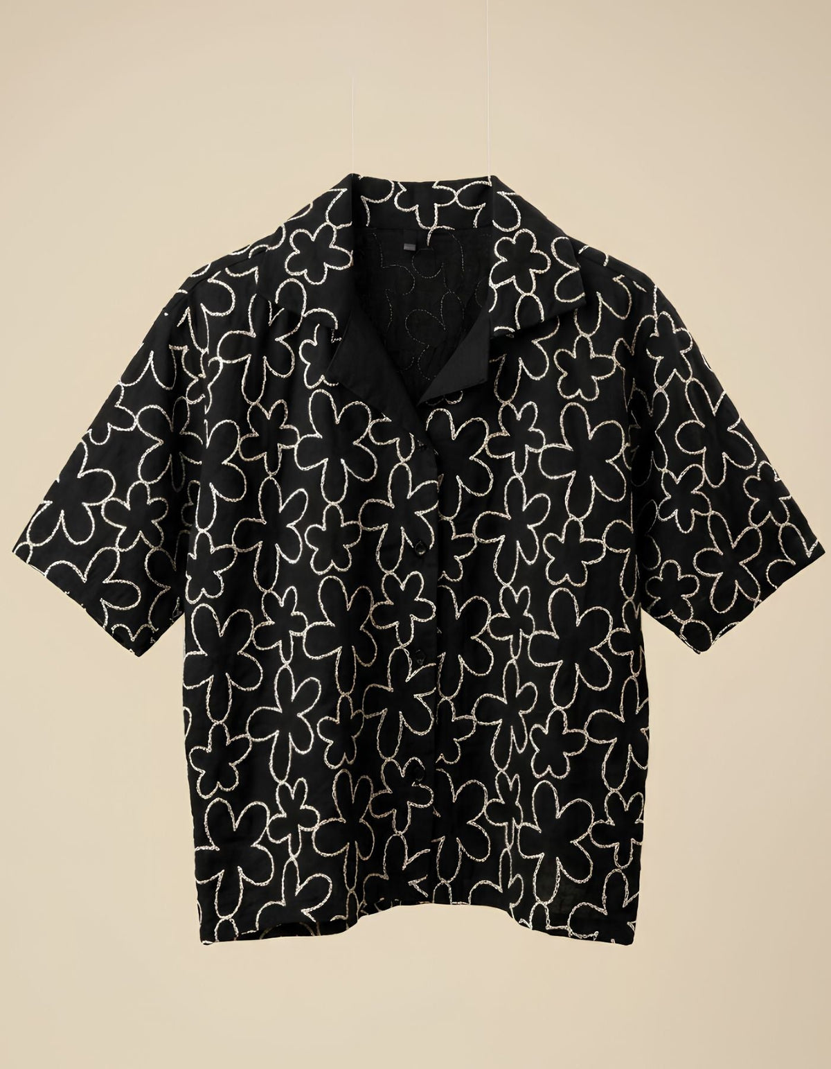 Elara Embroidered Cropped Shirt