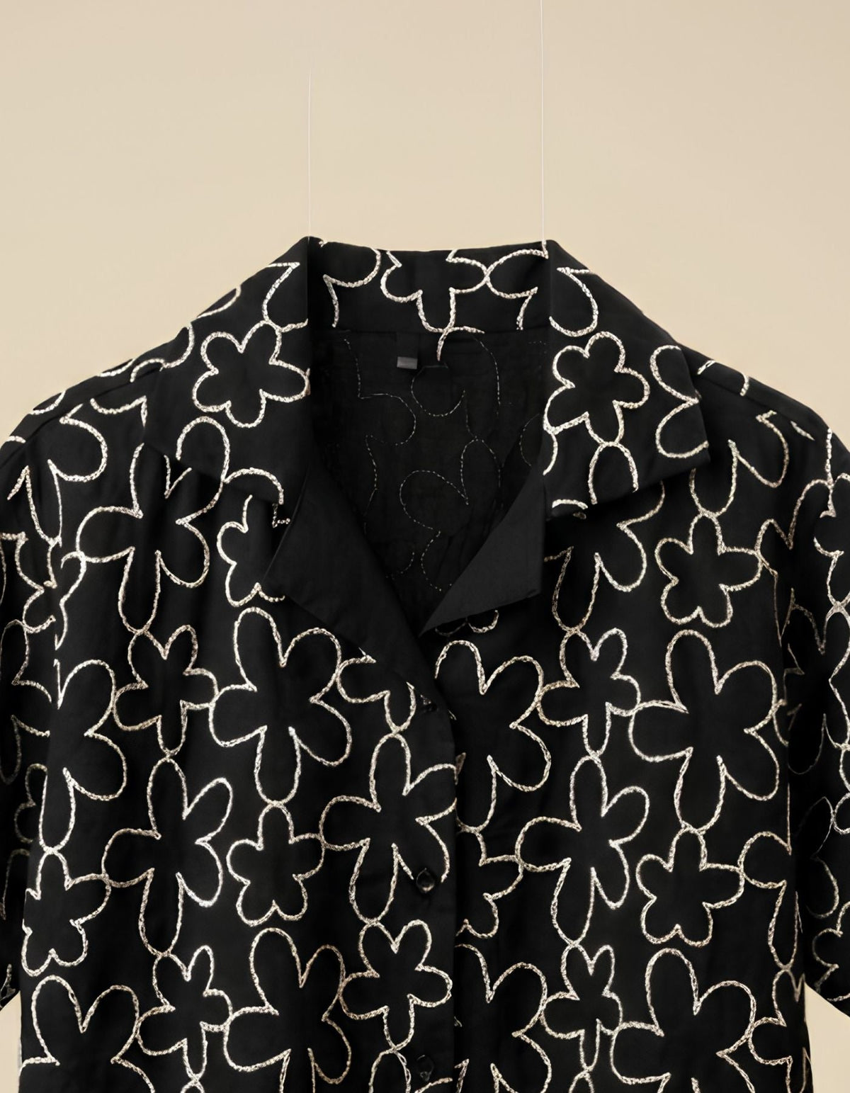 Elara Embroidered Cropped Shirt