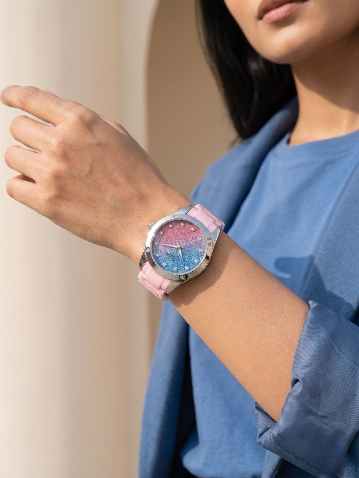 Elara Rose Prism Watch